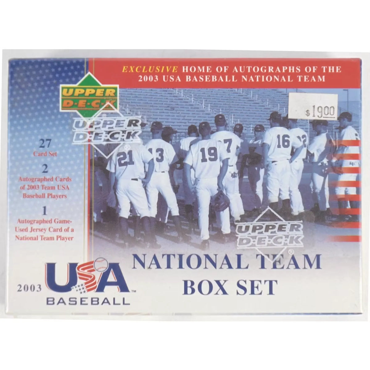 2003 Upper Deck Team USA Baseball Factory Set | 30-Card Box (Ships Sealed Only) | P5177376