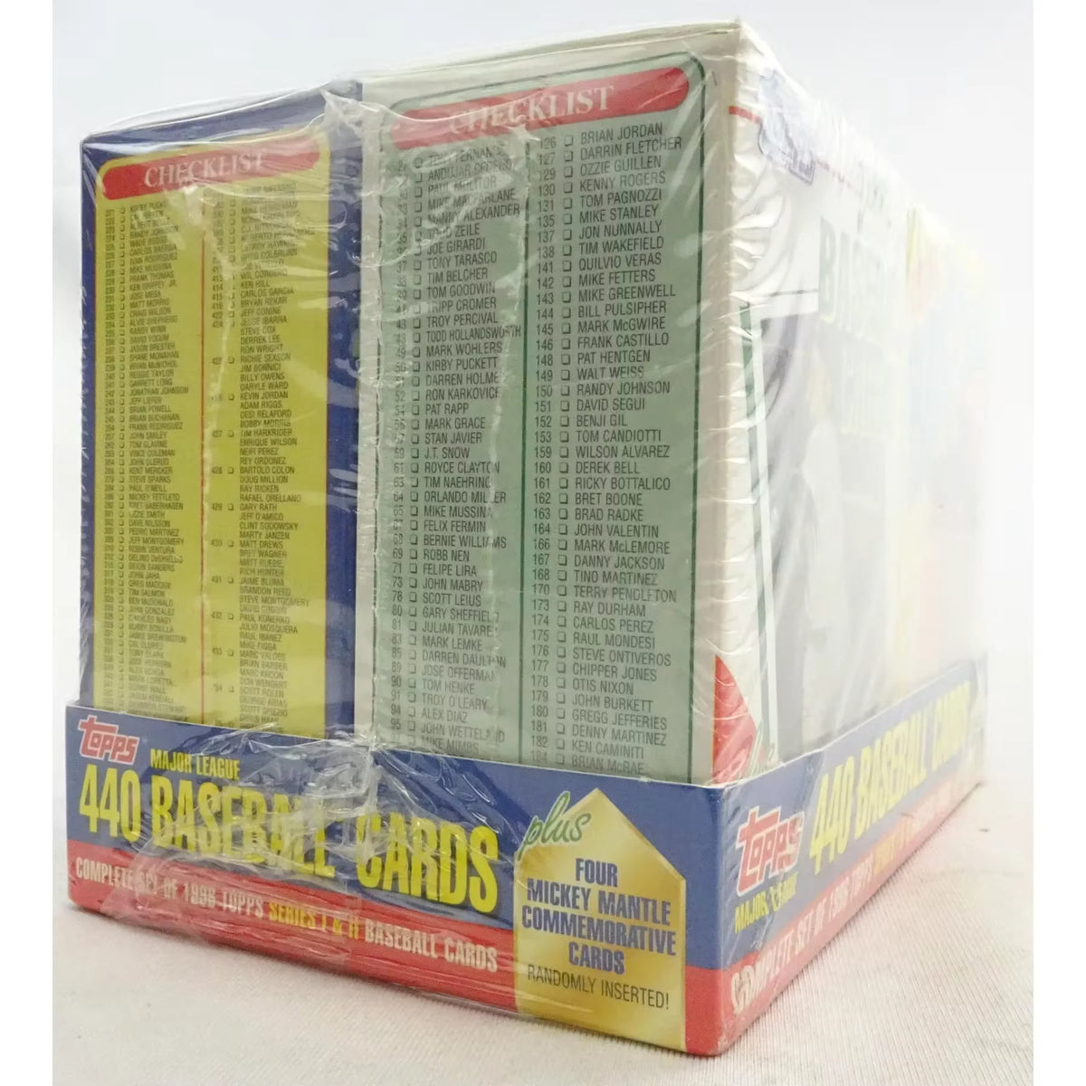 1996 Topps Cereal Box Baseball Factory Set | 440 Complete Cards | P5177407