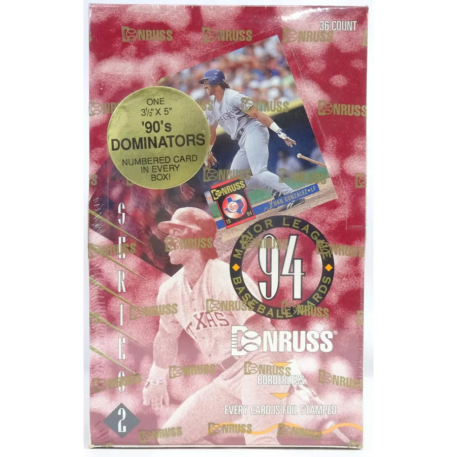 1994 Donruss Series 2 Baseball Hobby Box (Ships Sealed Only) | P5177417