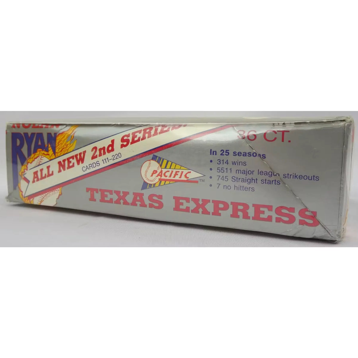 1992 Pacific Nolan Ryan 2nd Series Baseball Hobby Box | P5177428