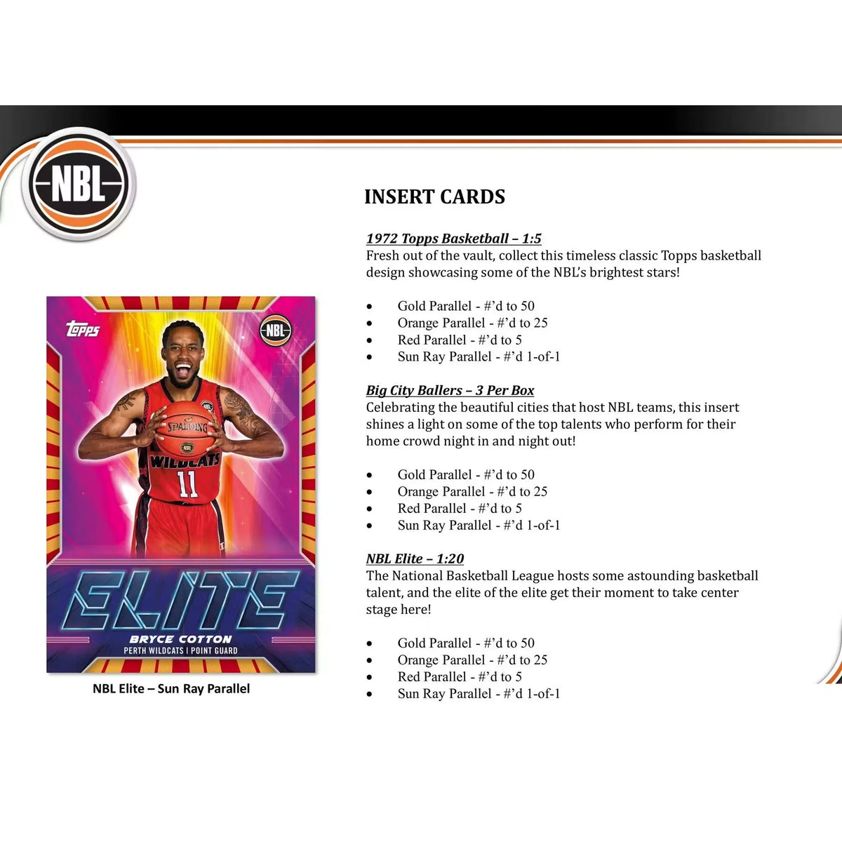 2022-23 Topps NBL Basketball Hobby Box | 20 Packs (Ships Sealed Only) | P5177612