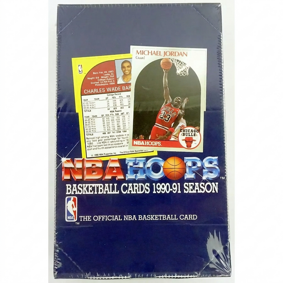 1990-91 Hoops Series 1 Basketball Wax Box | P5177659