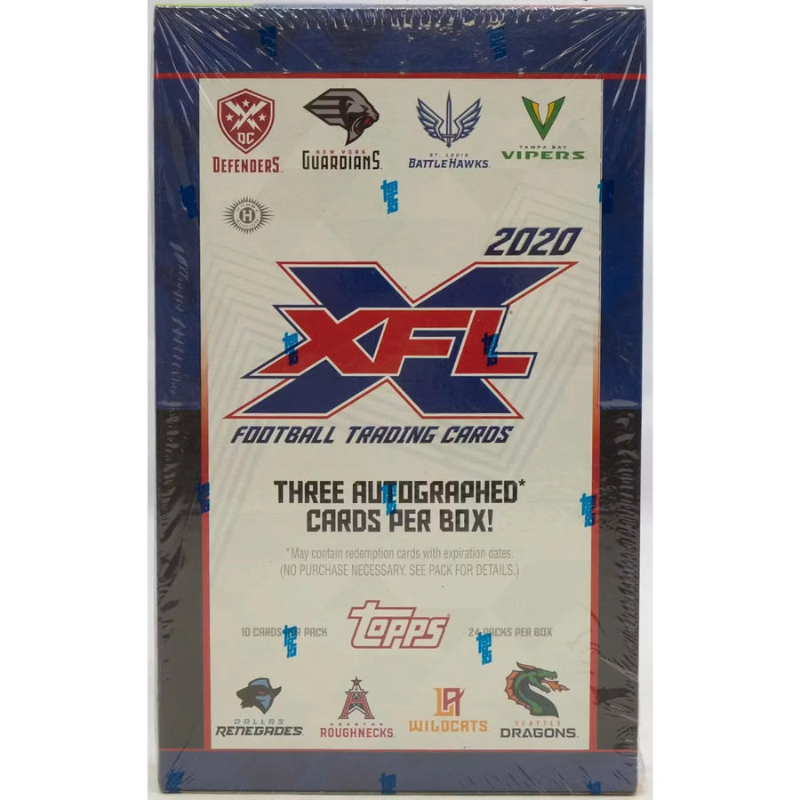 2020 Topps XFL Football Hobby Box (Ships Sealed Only) - D | P5177739