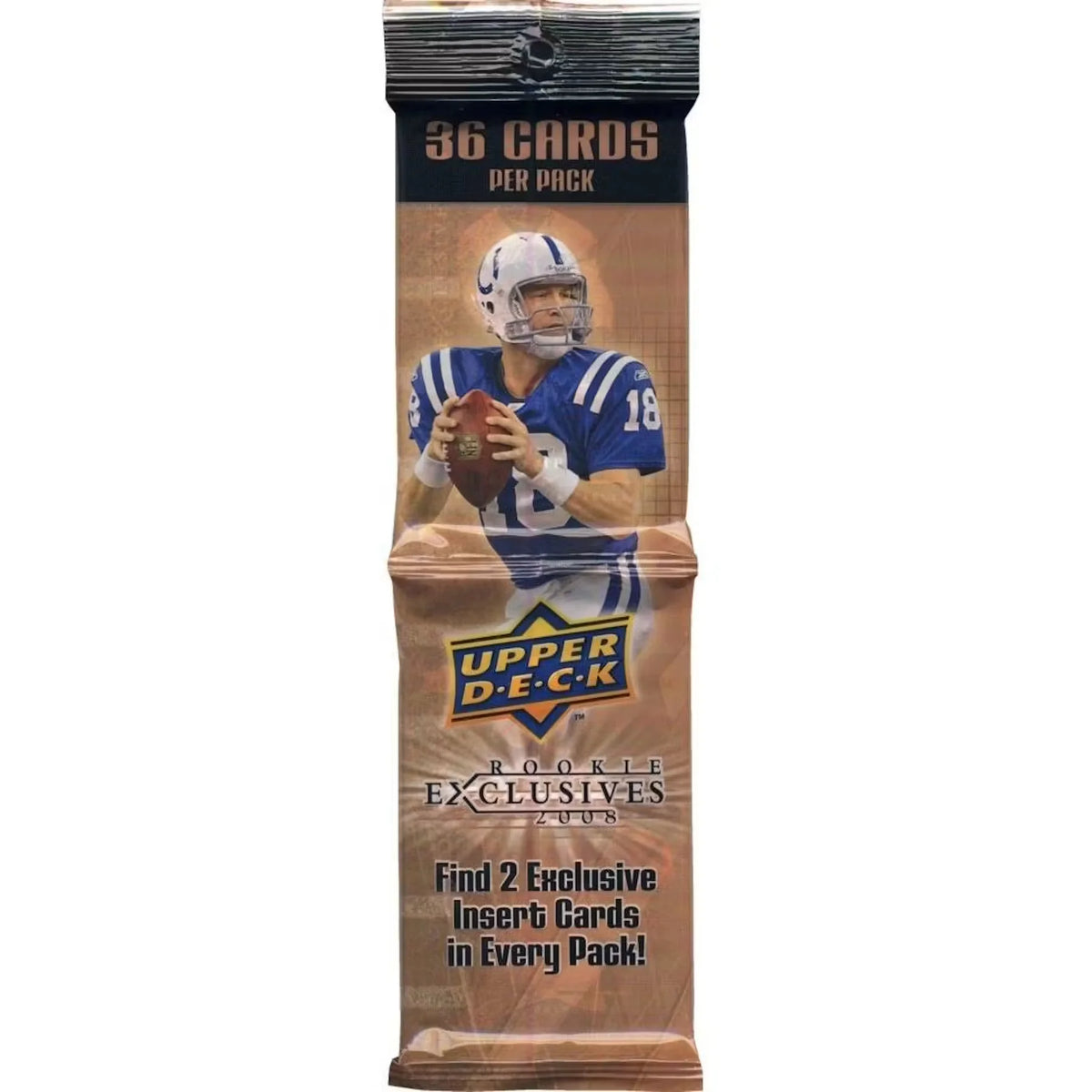 2008 Upper Deck Rookie Exclusives Football Retail Fat Pack Box (18 Racks) | P5177746