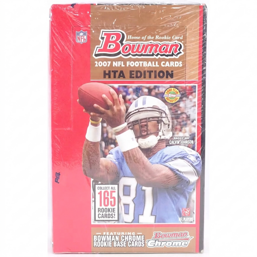 2007 Bowman Football Jumbo Box | 10 Packs, Rookie Autos & Relics | P5177747