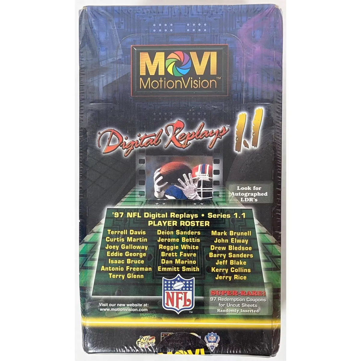 1997 Kodak Movi-Vision 1.1 Football Hobby Box | Lenticular Motion Cards | P5177765