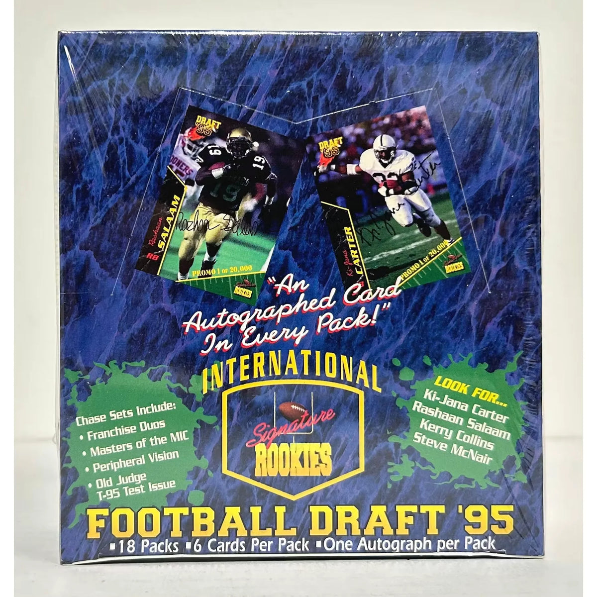 1995 Signature Rookies International Draft Football Hobby Box | P5177772