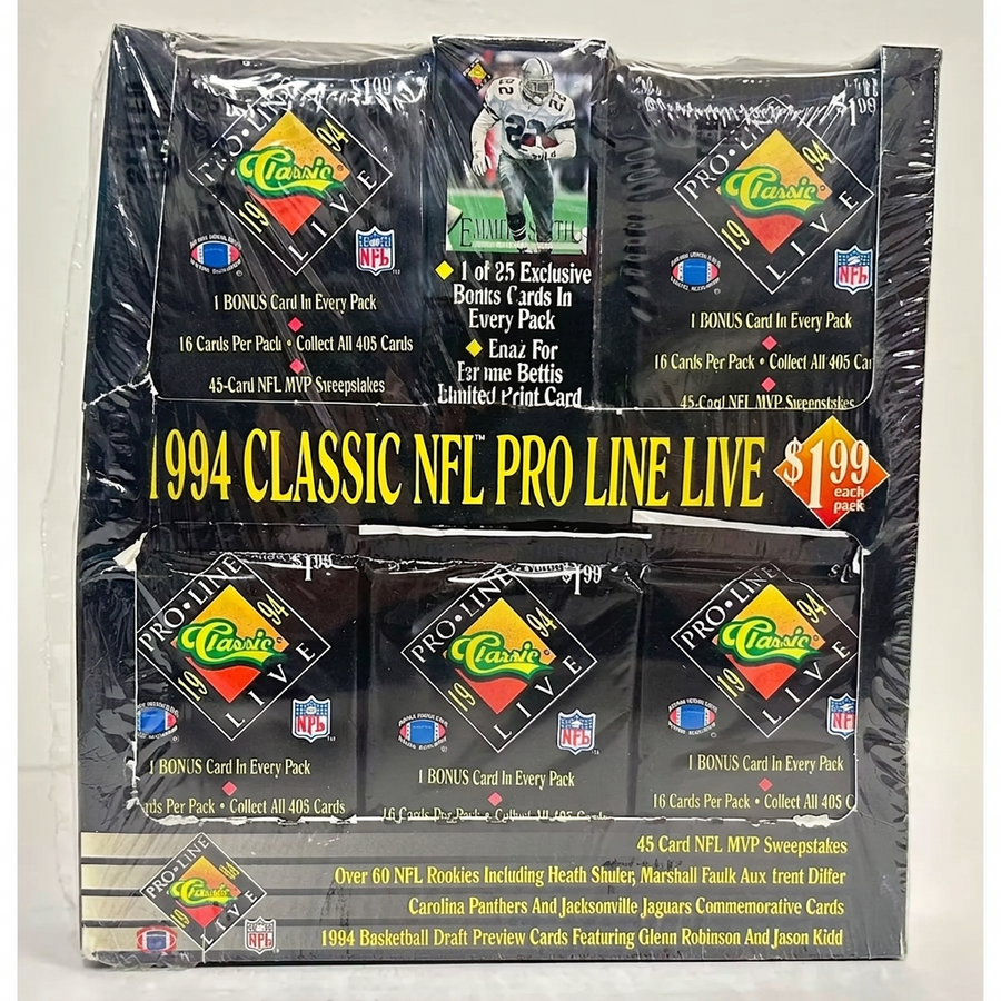 1994 Classic Pro Line Live Football Jumbo Box | P5177774