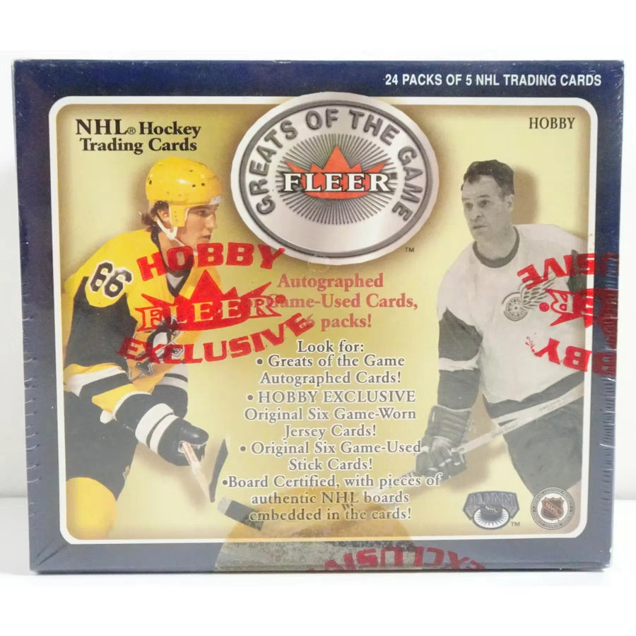 2001-02 Fleer Greats Of The Game Hockey Hobby Box | P5177938