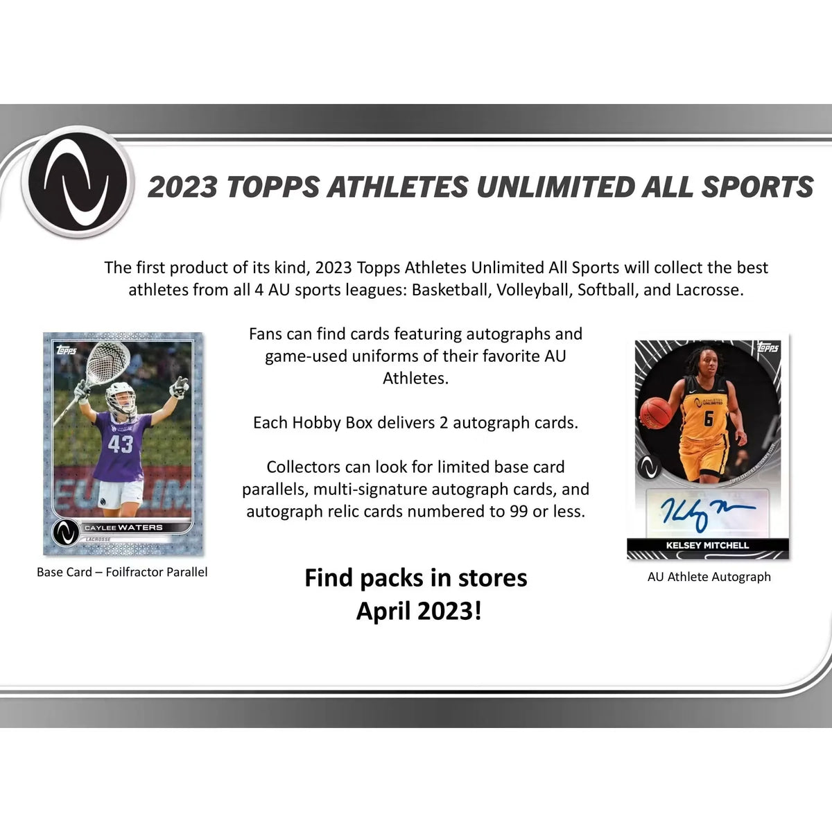 2023 Topps Athletes Unlimited All Sports Hobby Box (Ships Sealed Only) | P5177986