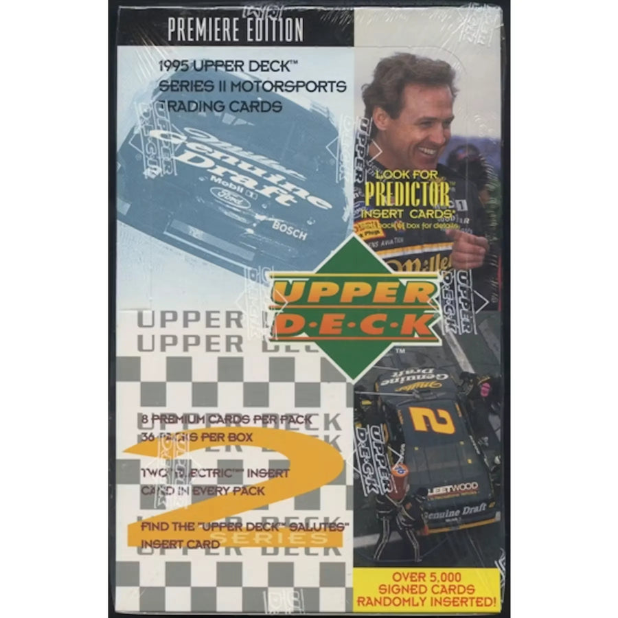 1995 Upper Deck Series 2 Racing Retail Box | 36 Packs (Ships Sealed Only) | P5178007