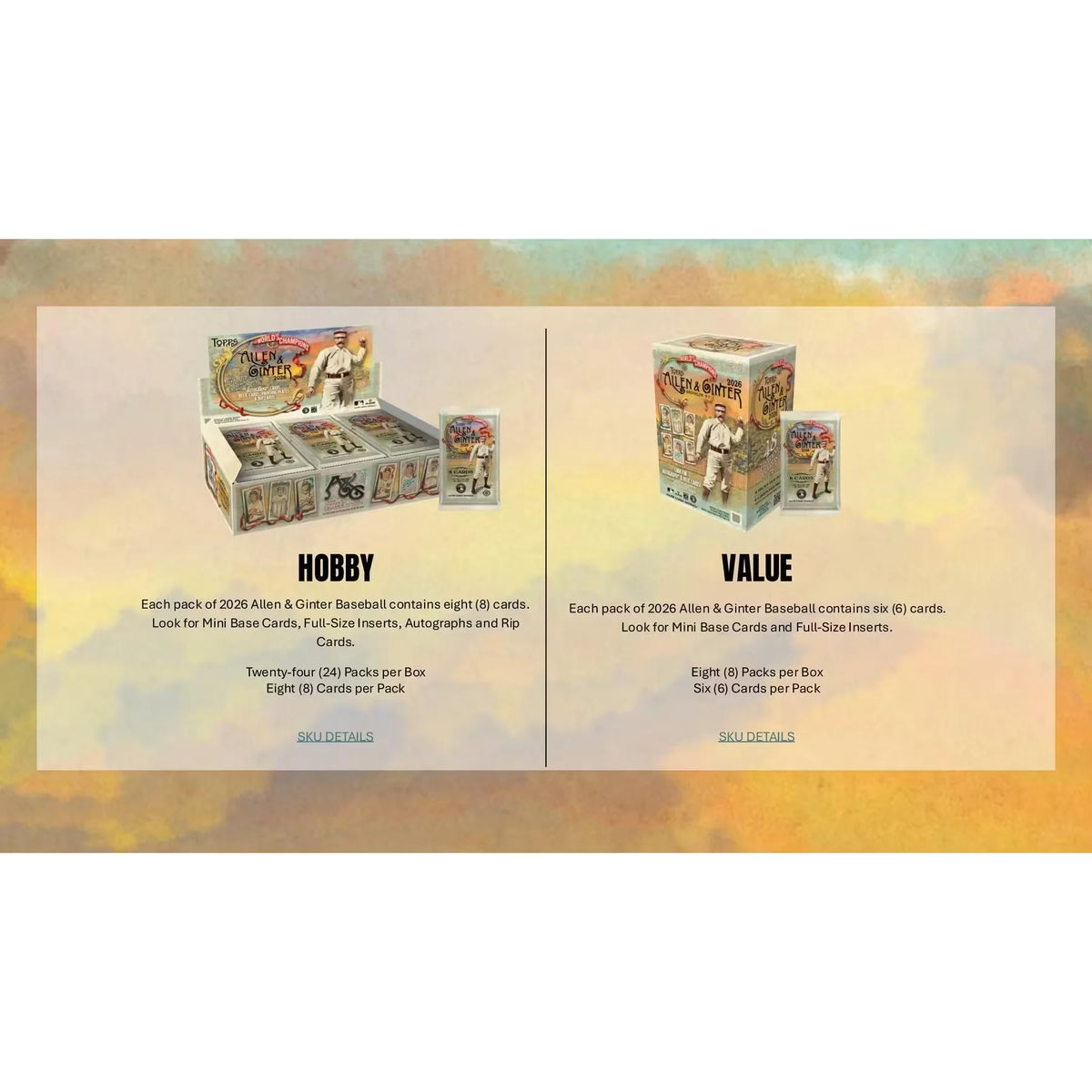 2026 Topps Allen & Ginter Baseball Hobby Box | Presell (Ships Sealed Only) | P5178216