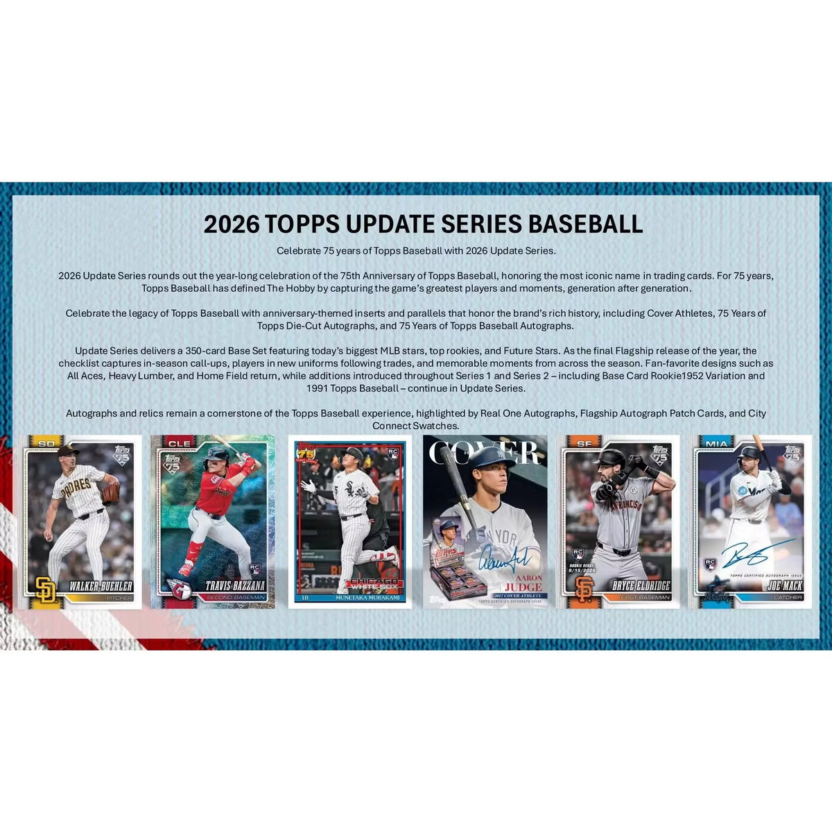 2026 Topps Update Series Baseball Hobby Jumbo Box | Presell (Ships Sealed Only) | P5178222