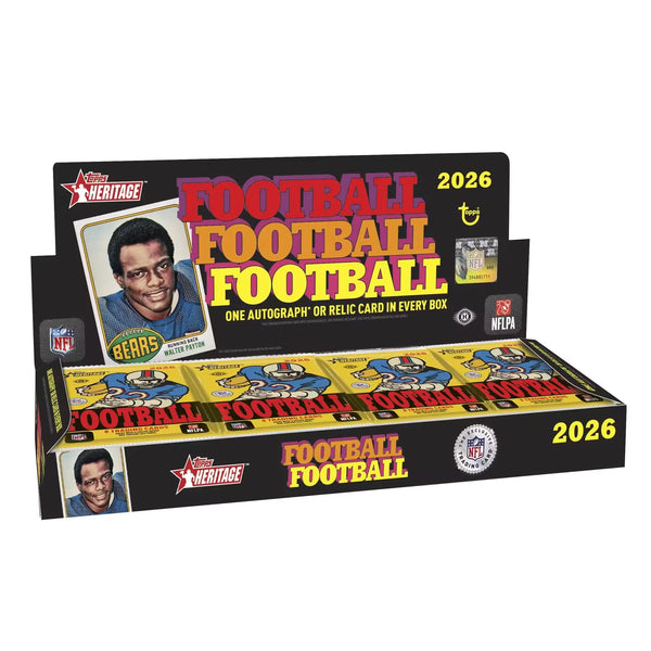 2026 Topps Heritage Football Hobby Box | Presell (Ships Sealed Only) | P5178263