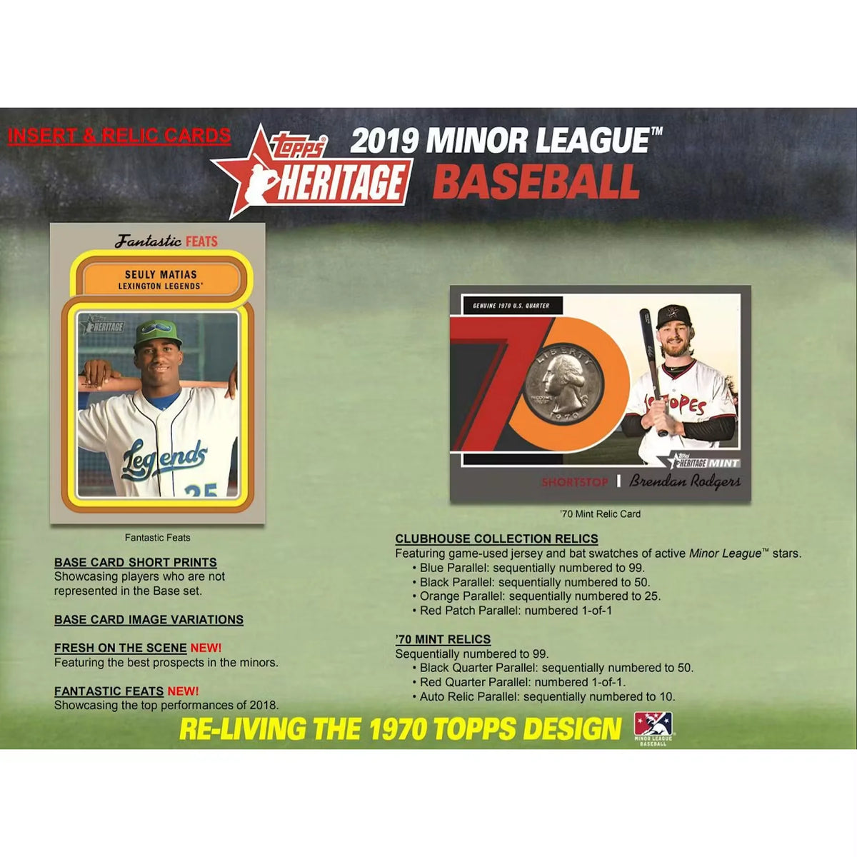2019 Topps Heritage Minor League Baseball Hobby Box (Ships Sealed Only) - D | P5178550