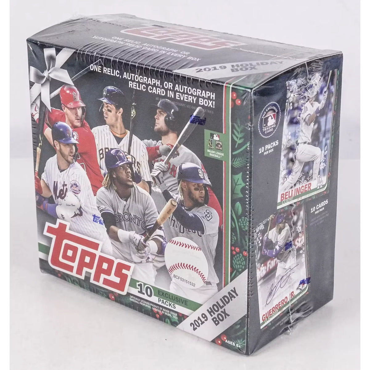 2019 Topps Holiday Baseball Mega Box | 10 Packs (Ships Sealed Only) | P5178551