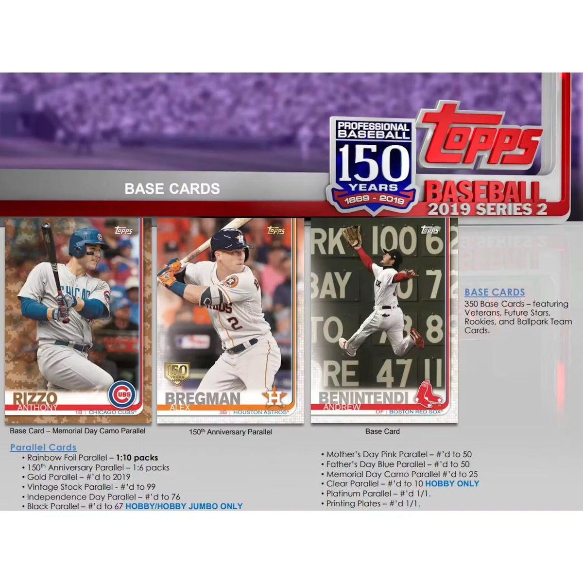 2019 Topps Series 2 Baseball Hobby Box (Ships Sealed Only) - D | P5178553