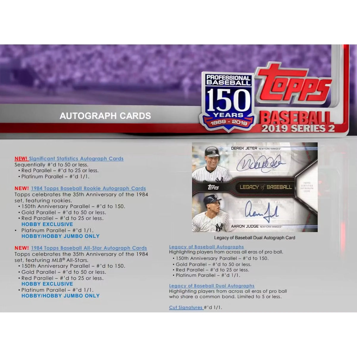 2019 Topps Series 2 Baseball Hobby Box (Ships Sealed Only) - D | P5178553