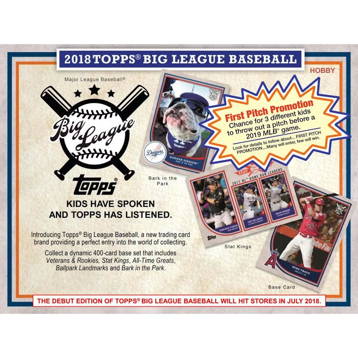 2018 Topps Big League Baseball Hobby Box (Ships Sealed Only) | P5178557