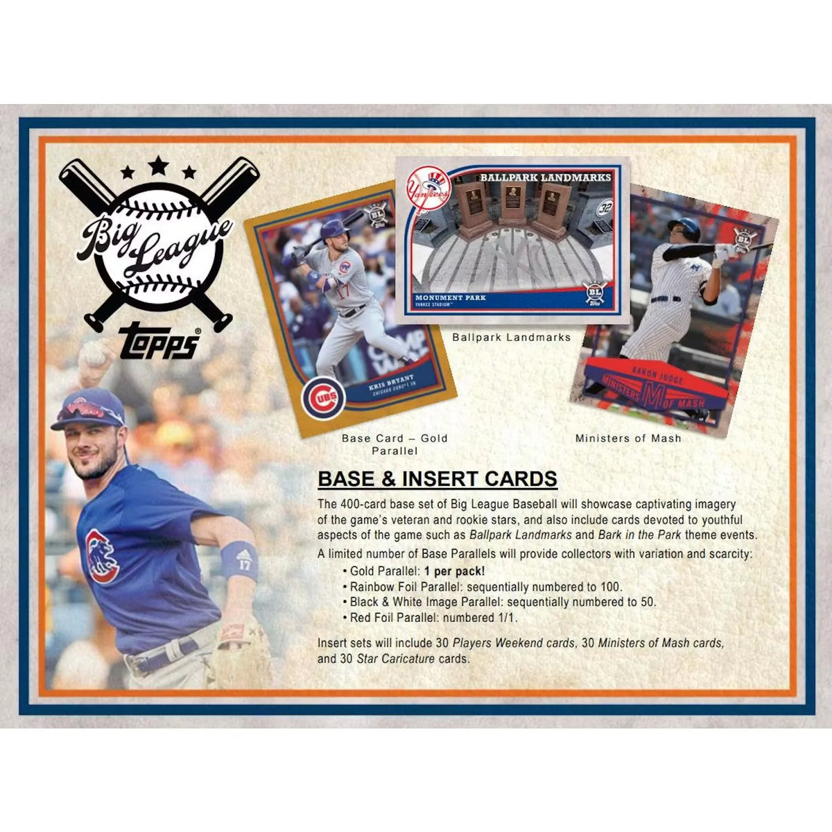 2018 Topps Big League Baseball Hobby Box (Ships Sealed Only) | P5178557