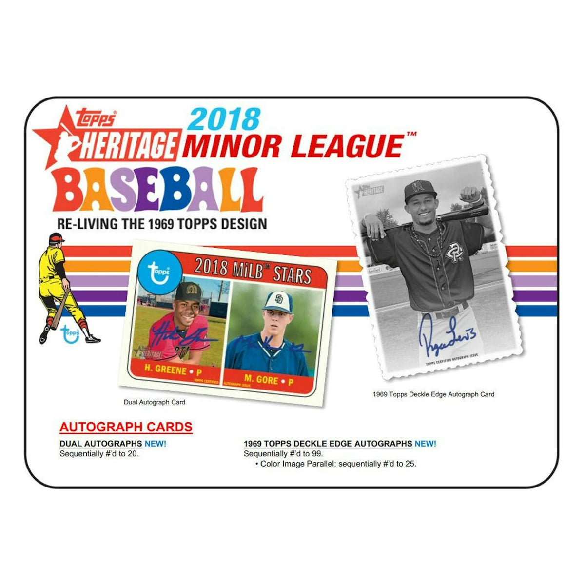 2018 Topps Heritage Minor League Baseball Hobby Box (Ships Sealed Only) - D | P5178559