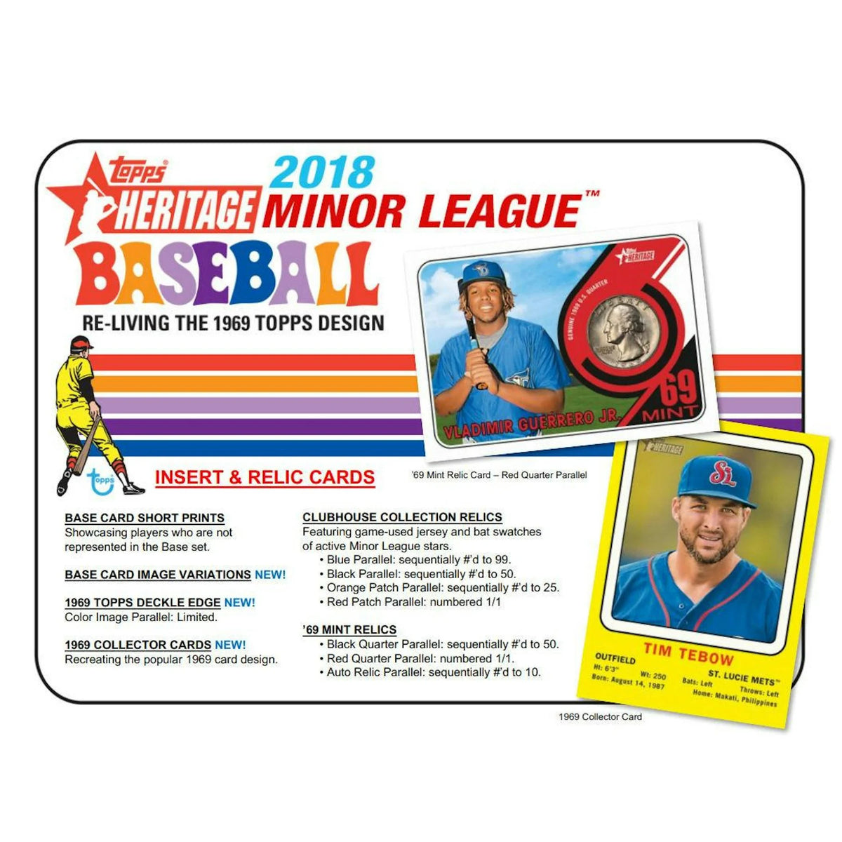 2018 Topps Heritage Minor League Baseball Hobby Box (Ships Sealed Only) - D | P5178559