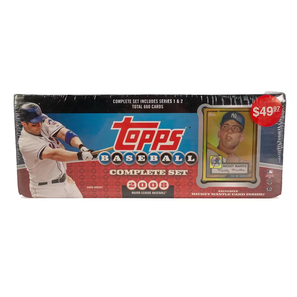 2008 Topps Factory Set Baseball Retail Box | Mickey Mantle Gold Edition | P5178594