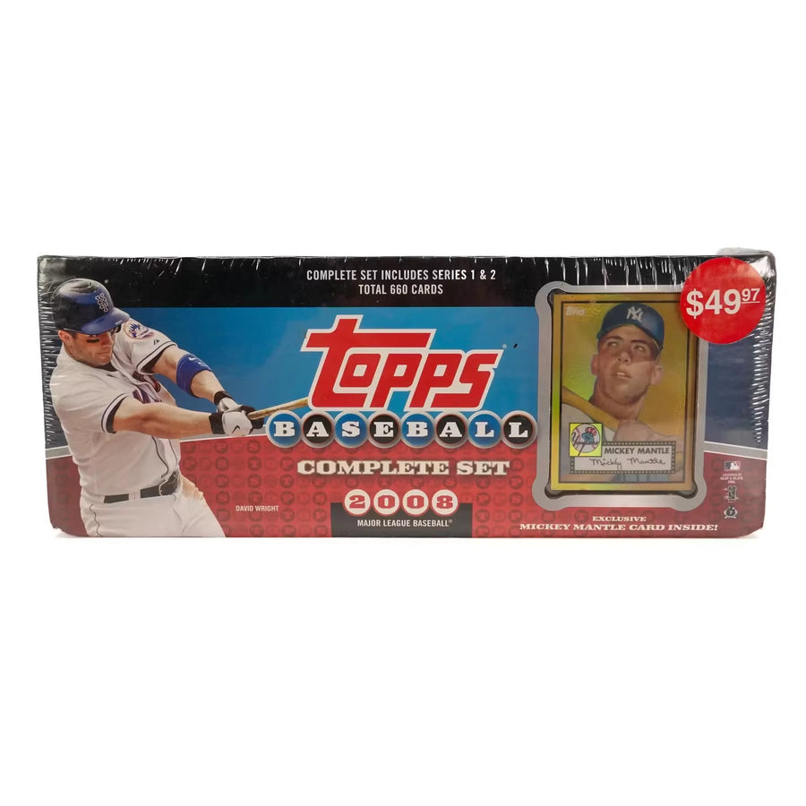 2008 Topps Factory Set Baseball Retail Box | Mickey Mantle Gold Edition | P5178594