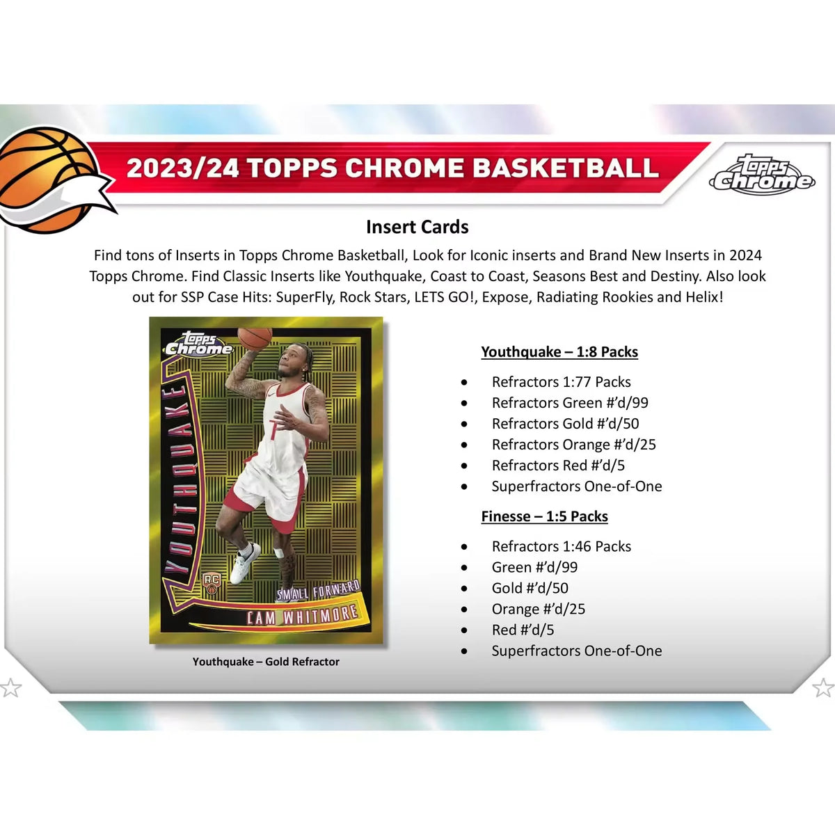 2023-24 Topps Chrome Basketball Hobby Box (Ships Sealed Only) | P5178701