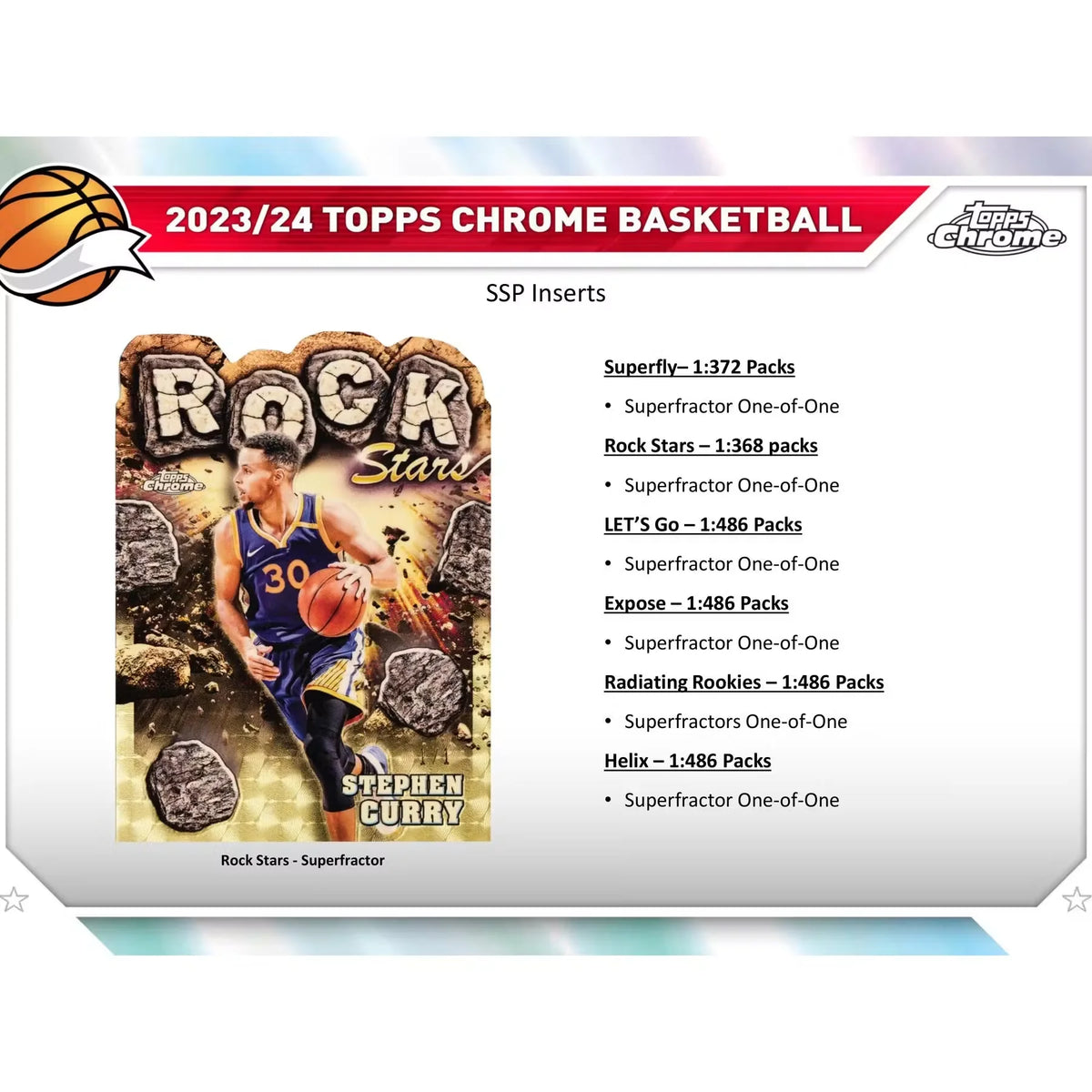 2023-24 Topps Chrome Basketball Hobby Box (Ships Sealed Only) | P5178701