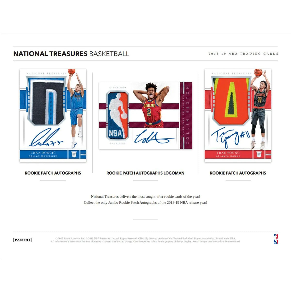 2018-19 Panini National Treasures Basketball Hobby Box (Ships Sealed Only) | P5178762