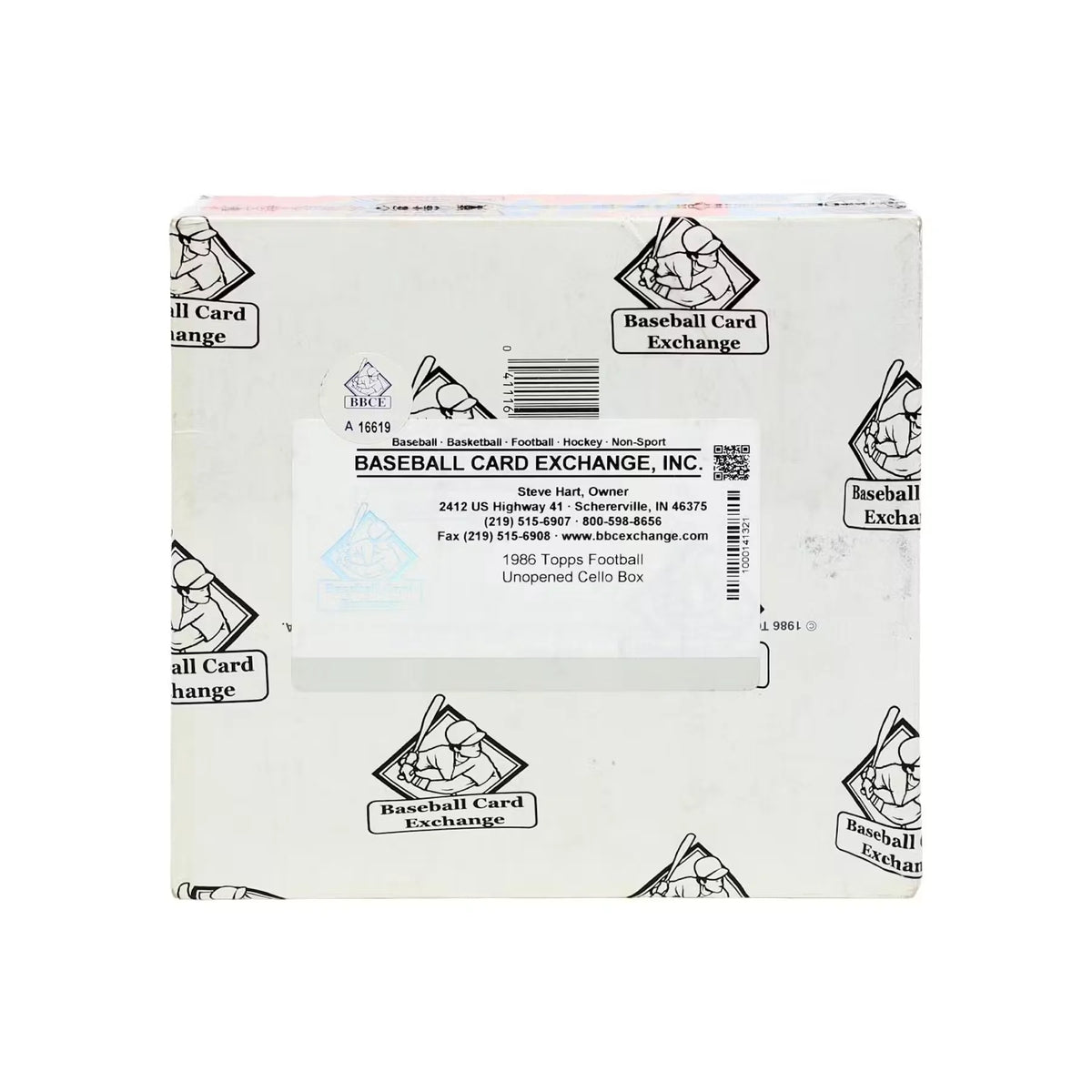 1986 Topps Football Cello Box | BBCE X-Out (Ships Sealed Only) | P5178863