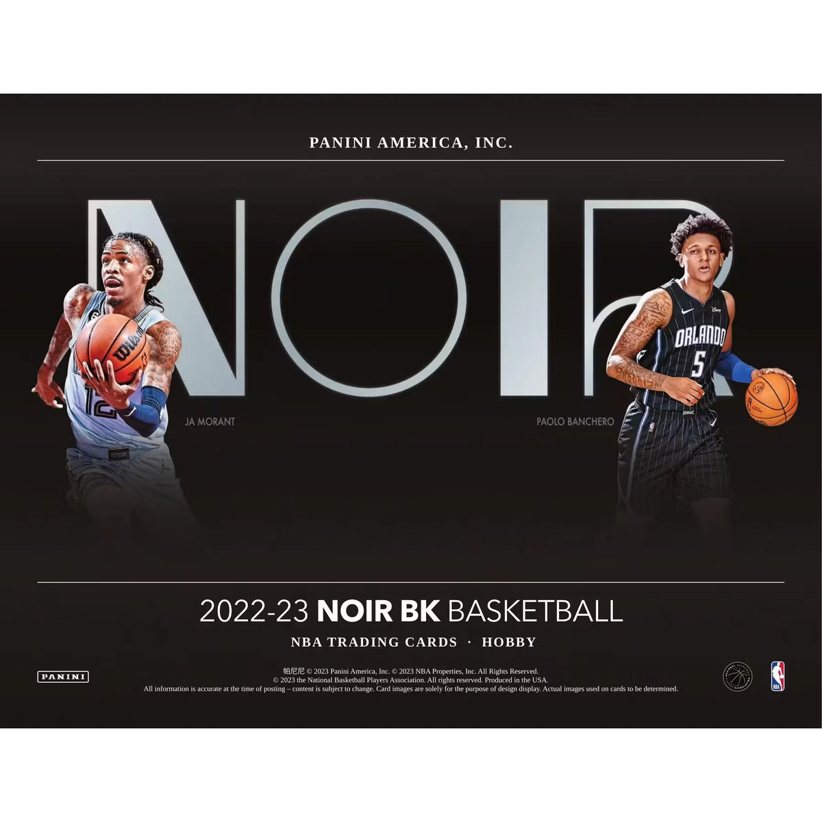 2022-23 Panini Noir Basketball Hobby Box | 4 Autographs Per Box | P5178995