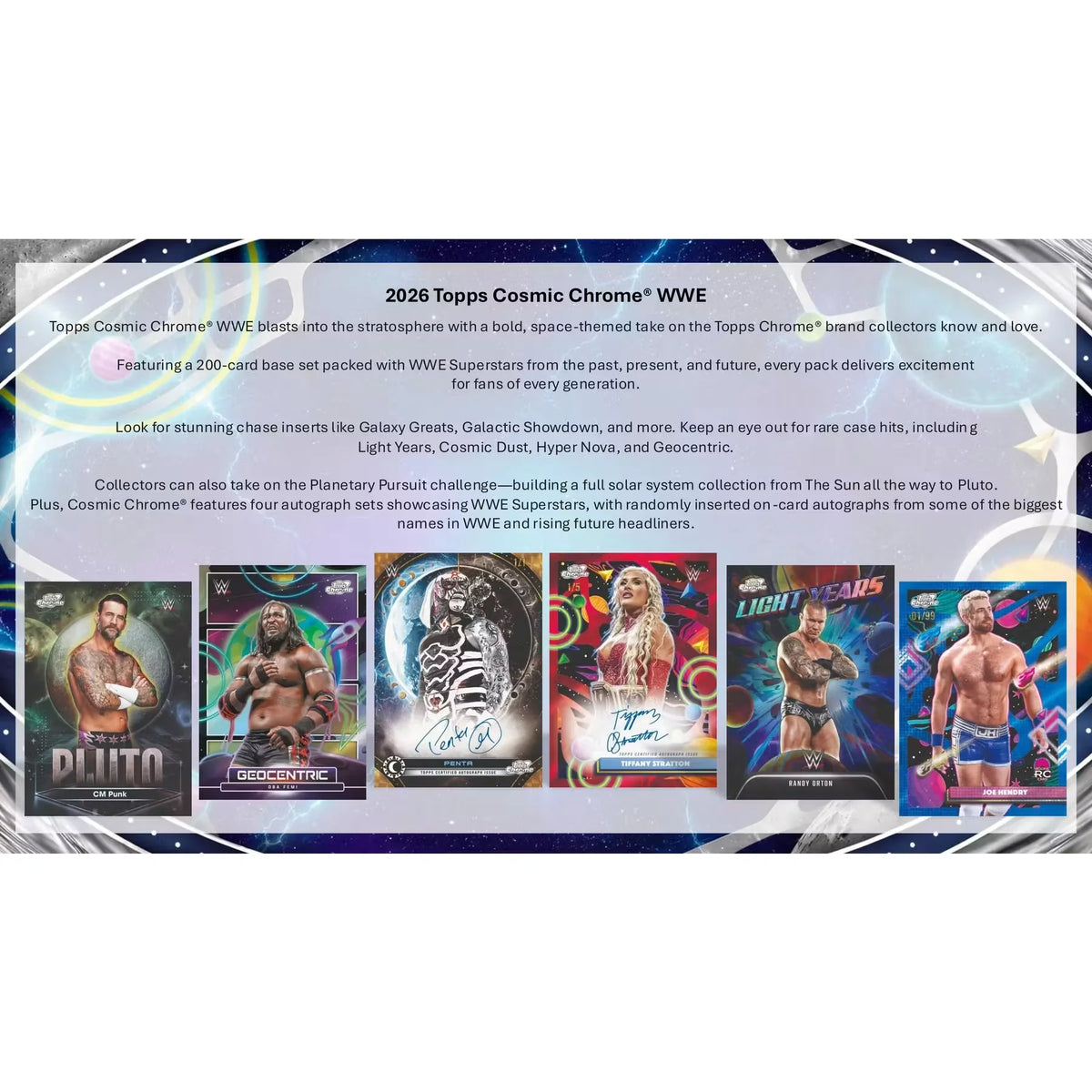 2026 Topps Cosmic Chrome WWE Wrestling Hobby Box | Slightly Damaged | P5179293