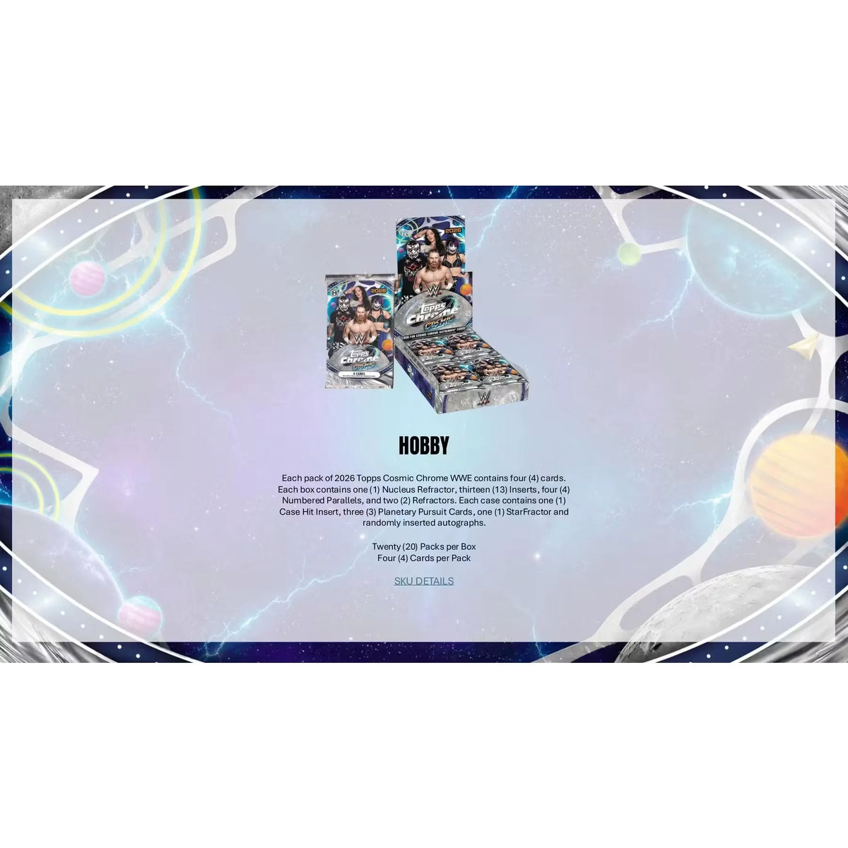 2026 Topps Cosmic Chrome WWE Wrestling Hobby Box | Slightly Damaged | P5179293