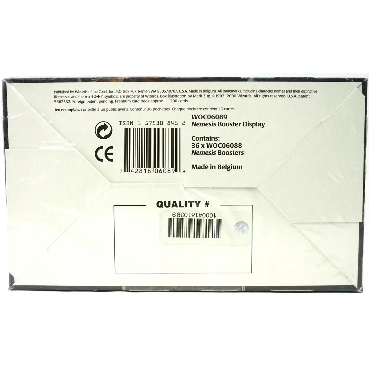 Magic the Gathering Nemesis Booster Box | Sealed 2000 (Ships Sealed Only) | P5181400