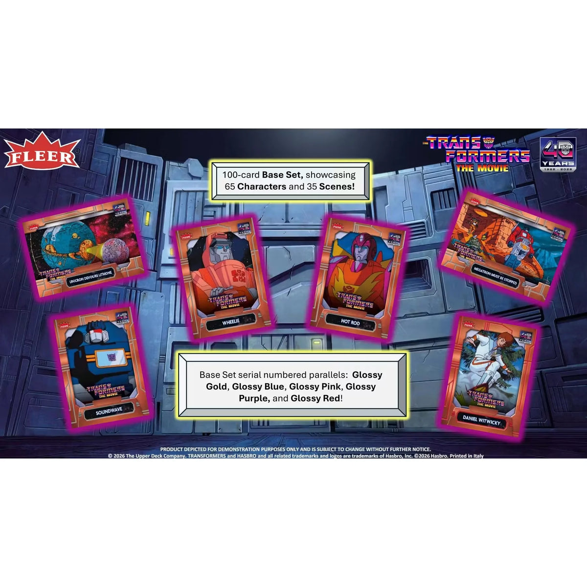 2026 Upper Deck Fleer The Transformers: The Movie 40th Anniversary Hobby Box | P5181642