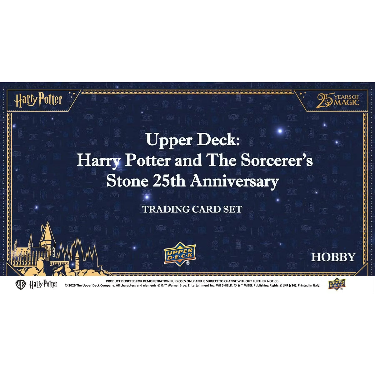 2026 Upper Deck Harry Potter Sorcerer's Stone 25th Anniversary Hobby Box | P5181646