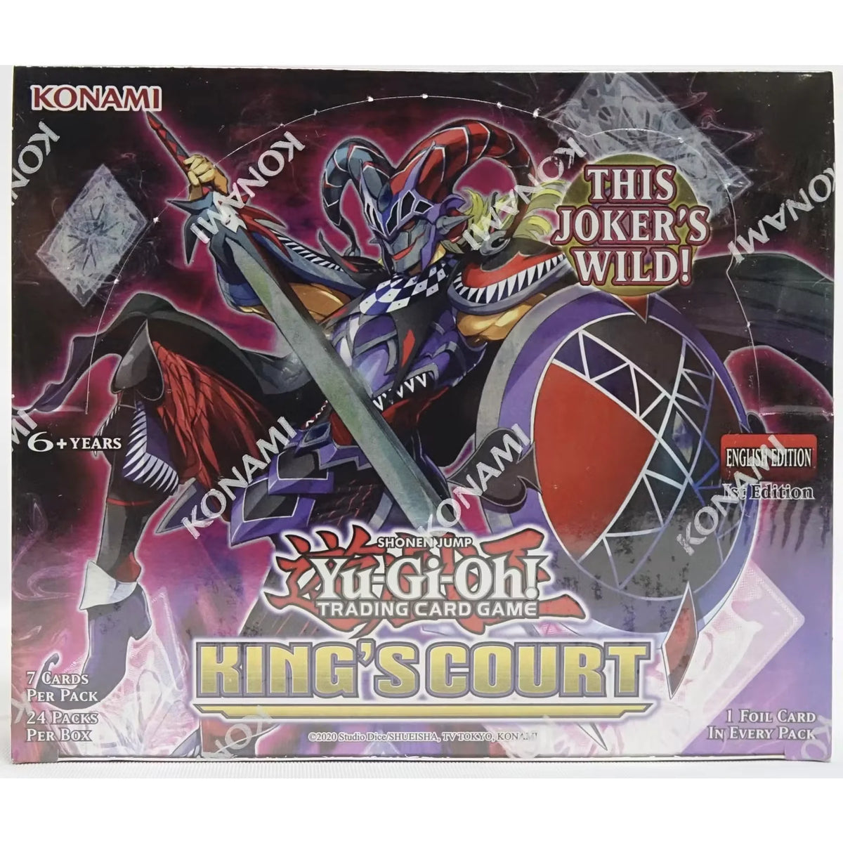 Yu-Gi-Oh King's Court 1st Edition Booster Box | Sealed (Ships Sealed Only) | P5293433