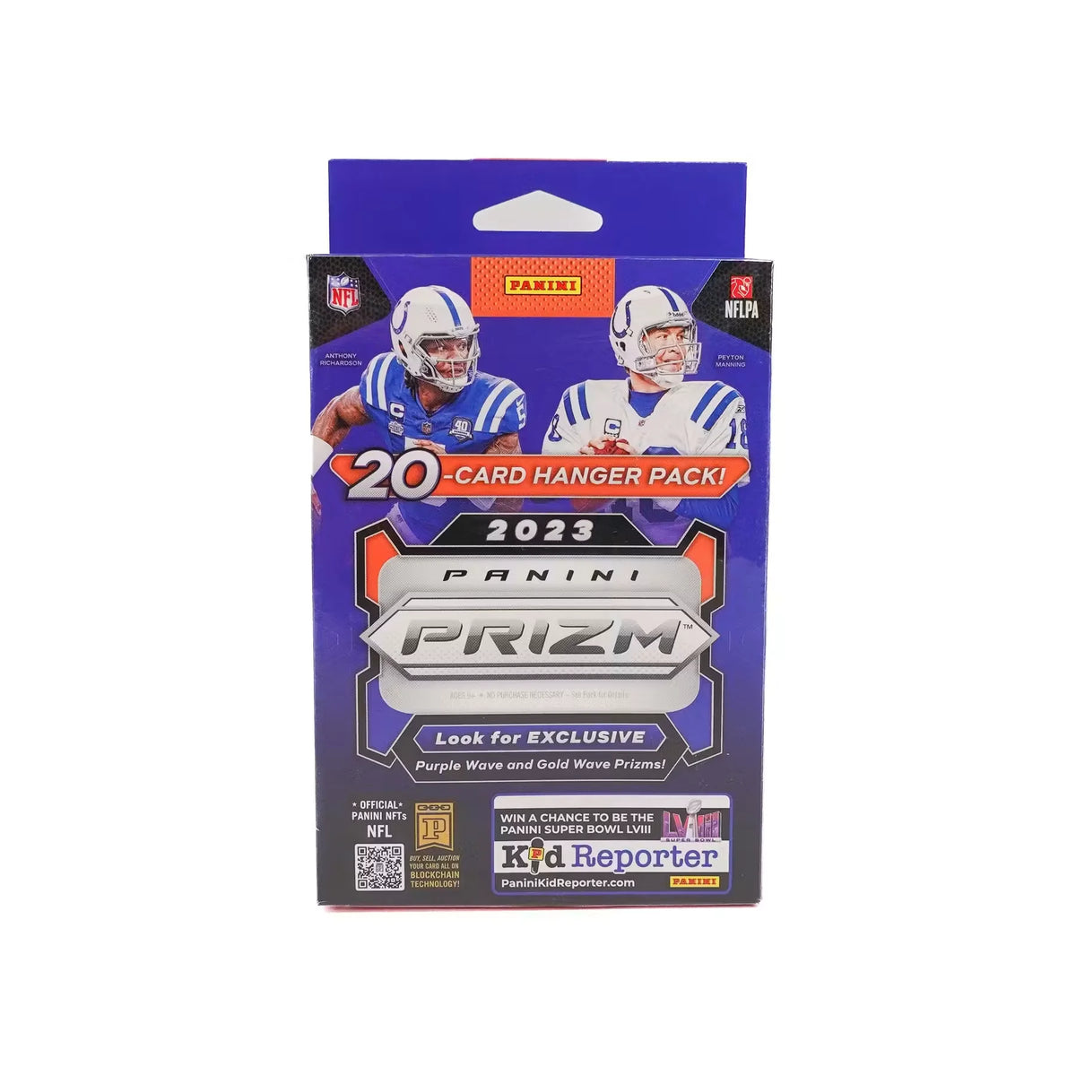 2023 Panini Prizm Football Hanger Box | Purple & Gold Wave (Ships Sealed Only) | P5293907
