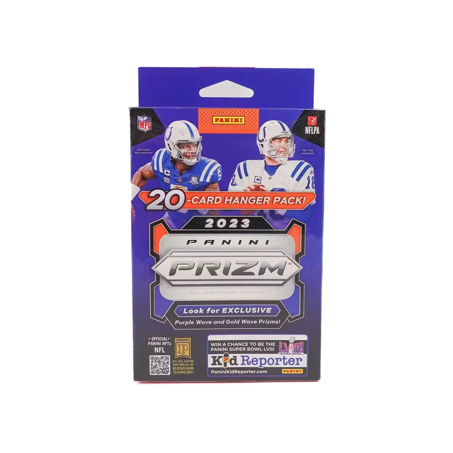 2023 Panini Prizm Football Hanger Box | Purple & Gold Wave (Ships Sealed Only) | P5293907
