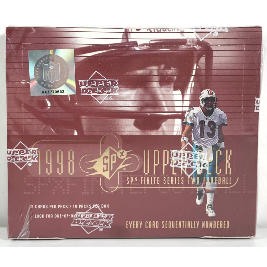 1998 Upper Deck SPx Finite Series 2 Football Hobby Box (Ships Sealed Only) | P5355997