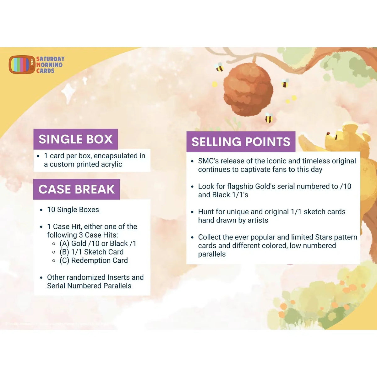 2026 Saturday Morning Cards Winnie the Pooh Hobby Box | Presell | P5359893