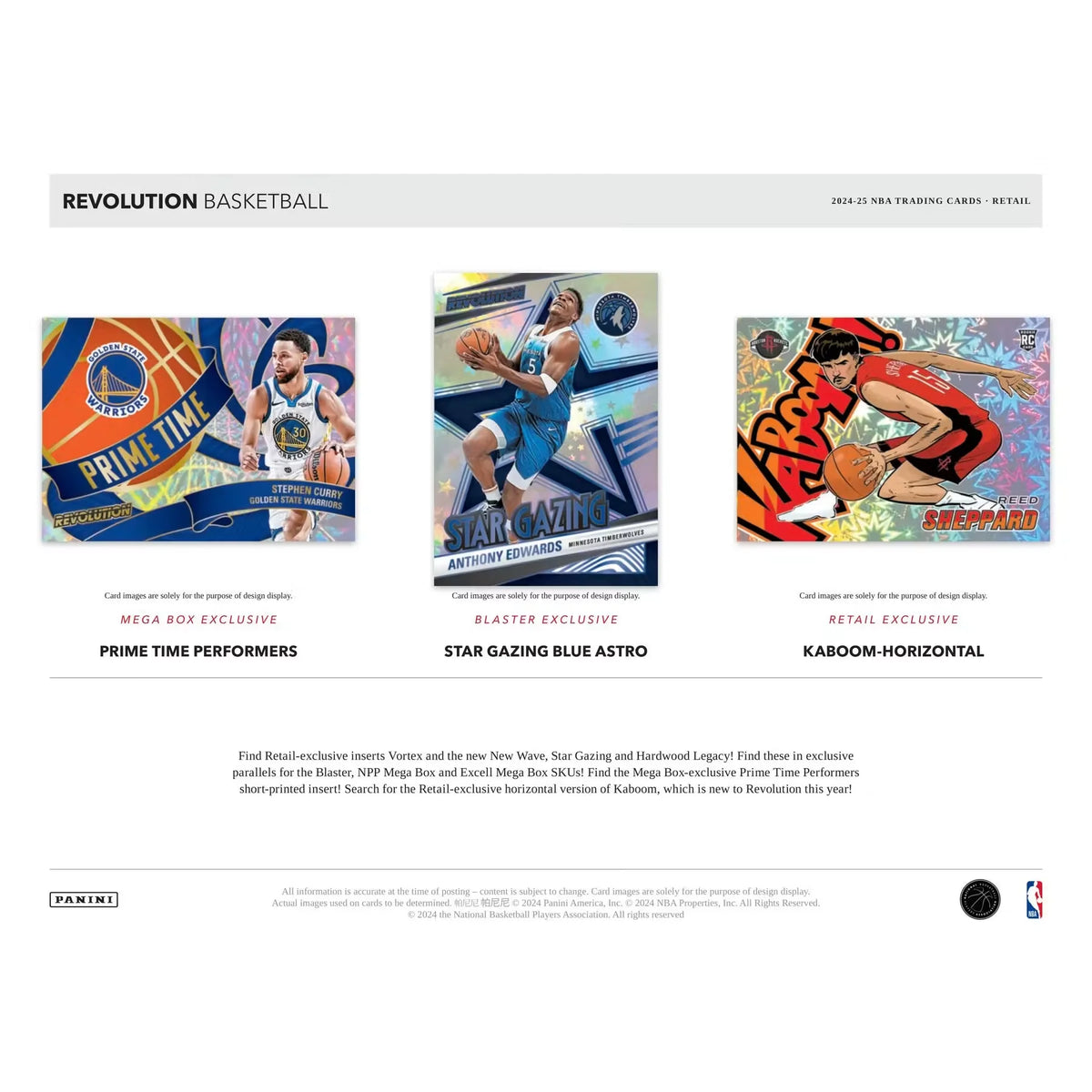 2024-25 Panini Revolution Basketball Mega Box | Cosmo & Storm Parallels | P5419097