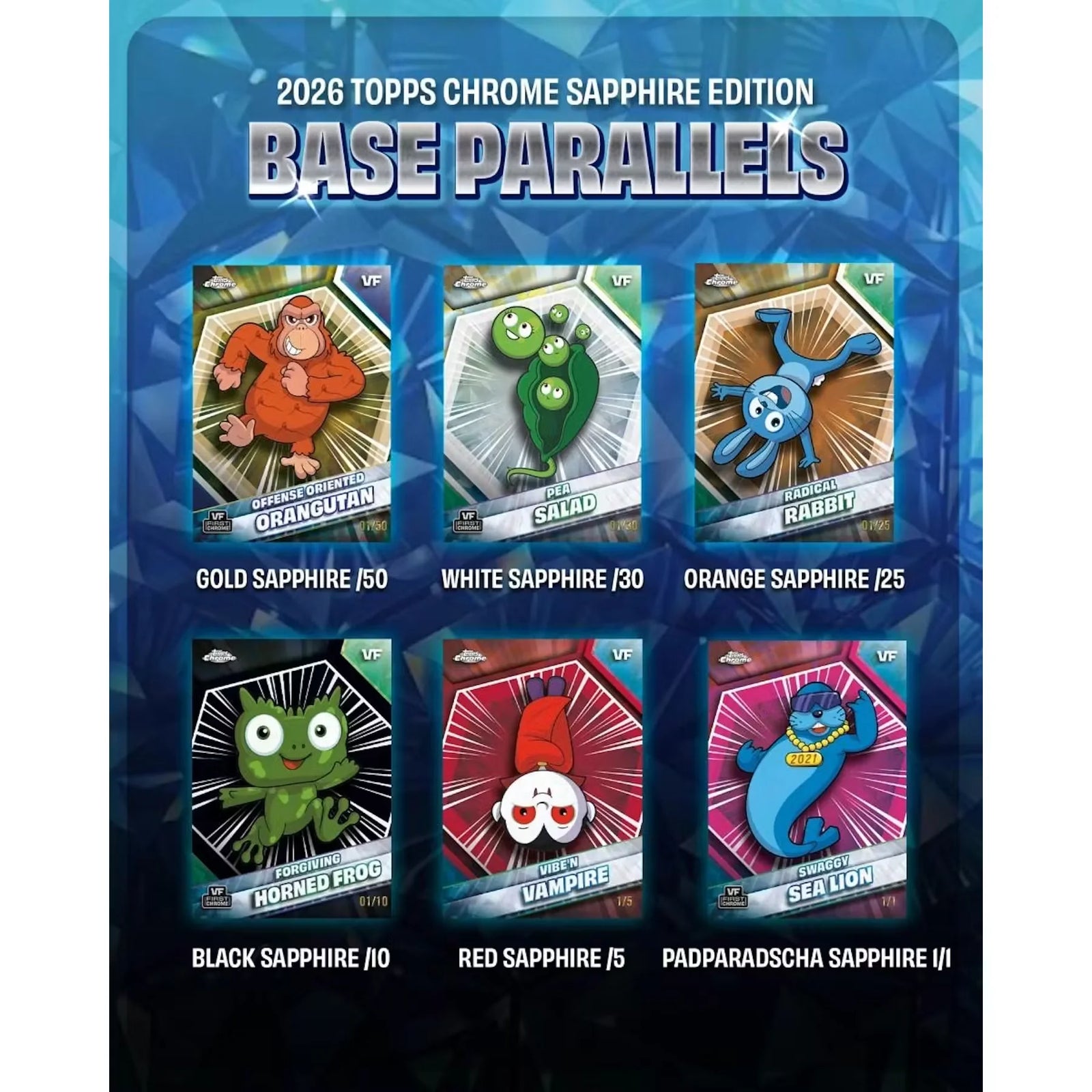 2026 Topps Chrome Sapphire VeeFriends Box | Presell (Ships Sealed Only)