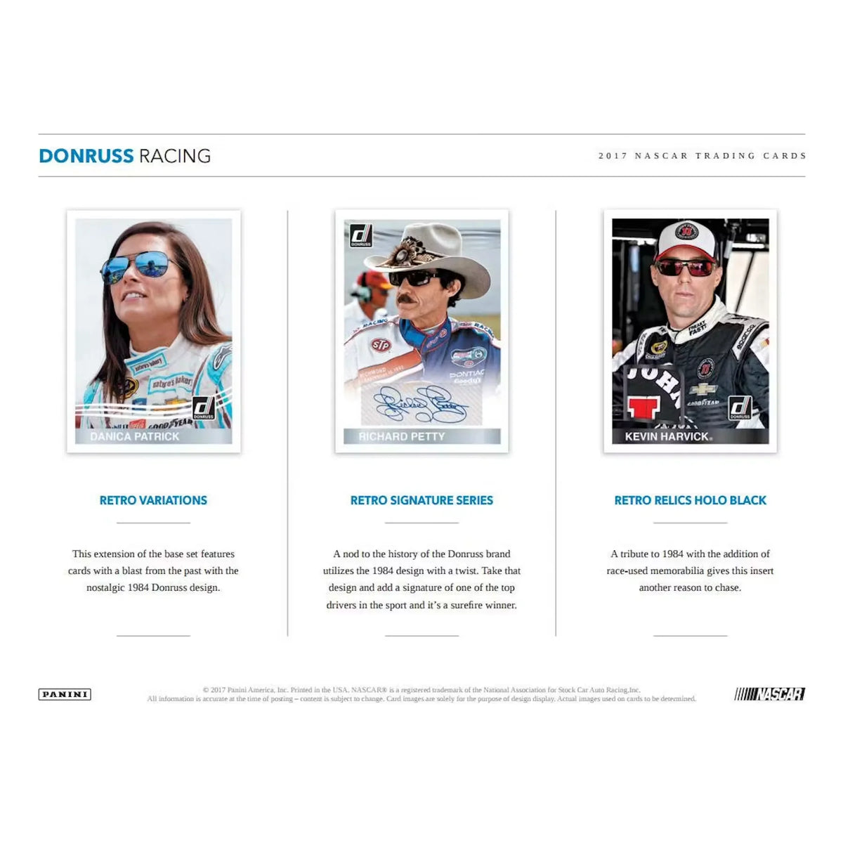 2017 Panini Donruss Racing Hobby Box (Ships Sealed Only) - D | P5537993