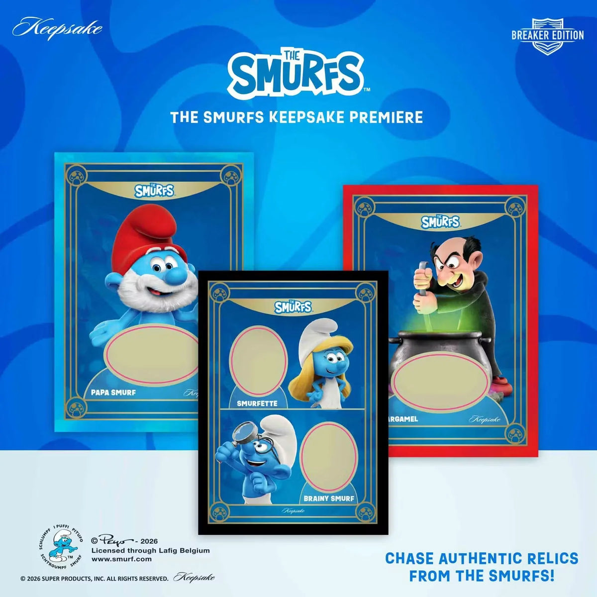 2026 Keepsake The Smurfs Premiere Breaker Box | Presell | P5540619