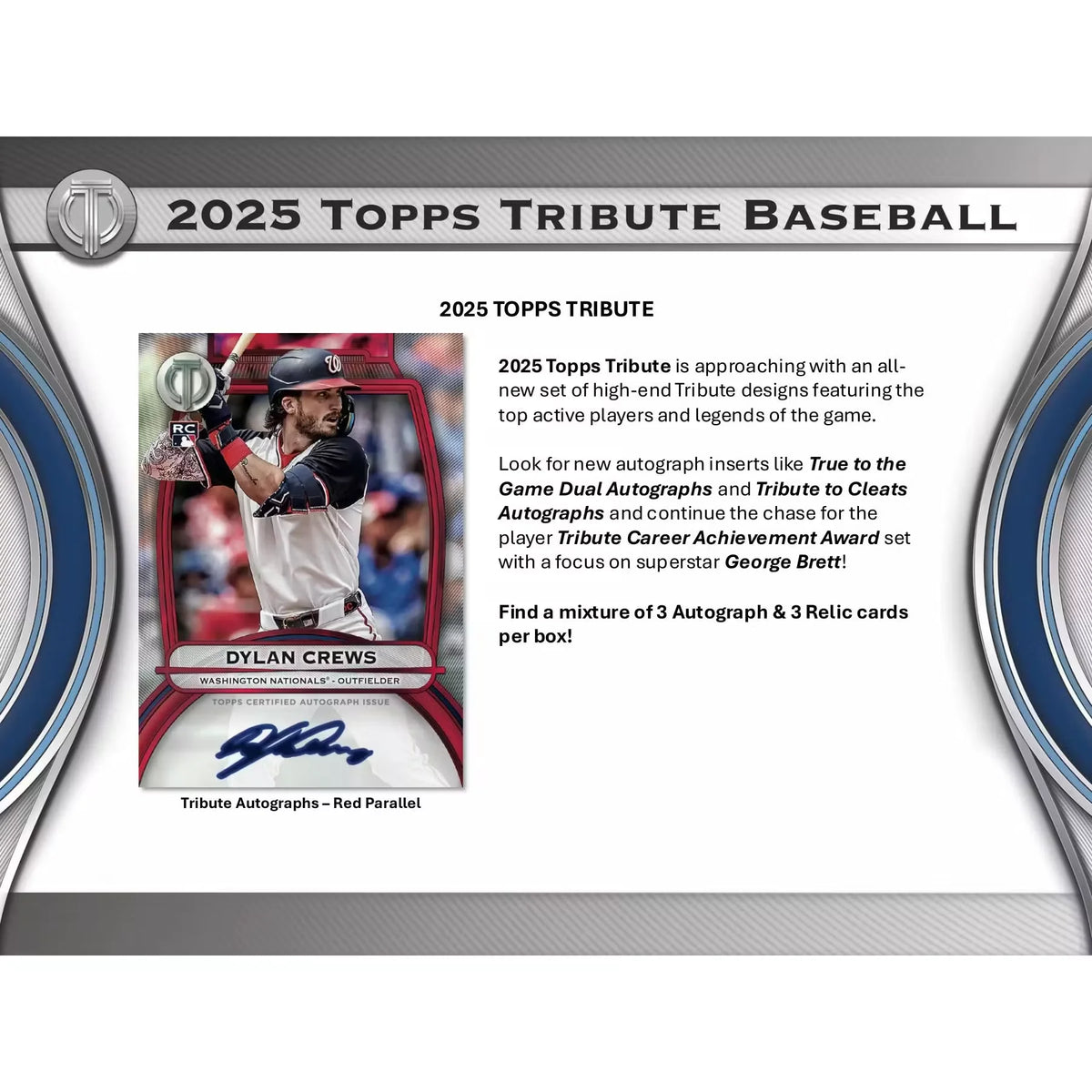 2025 Topps Tribute Baseball Hobby Box (Ships Sealed Only) | P5595195