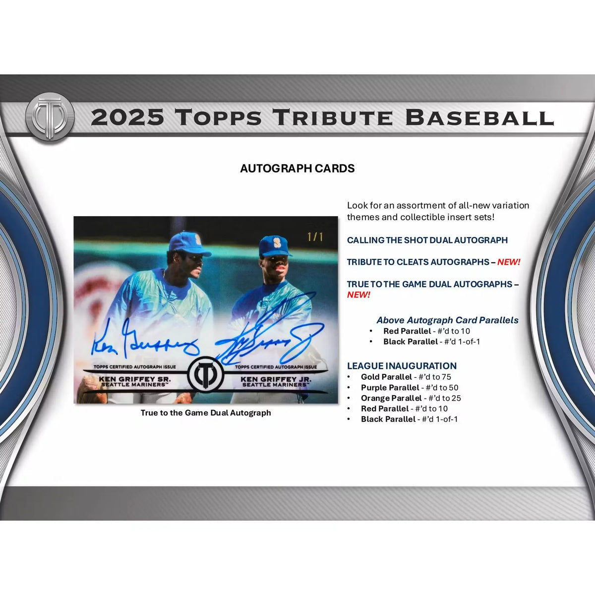 2025 Topps Tribute Baseball Hobby Box (Ships Sealed Only) | P5595195