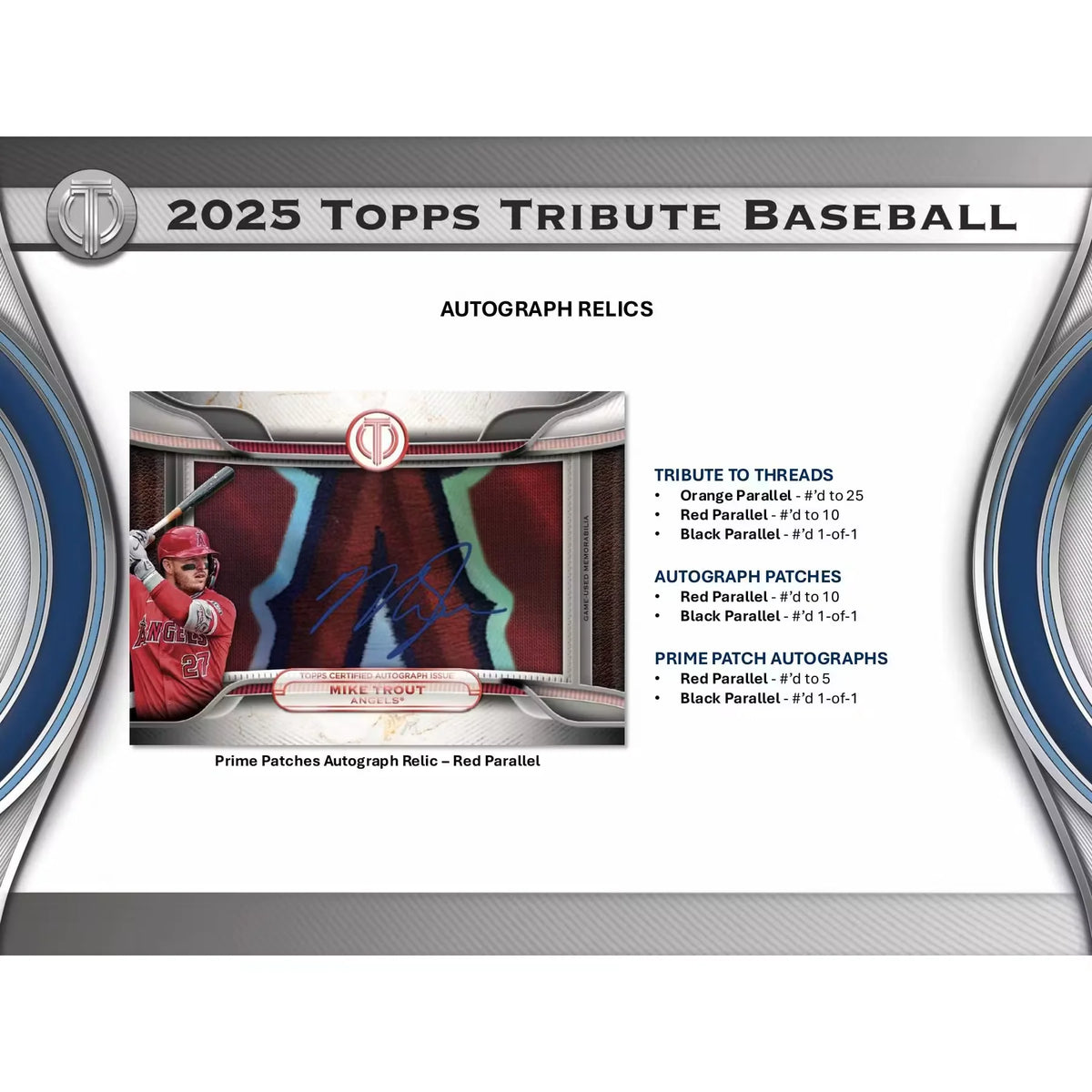 2025 Topps Tribute Baseball Hobby Box (Ships Sealed Only) | P5595195